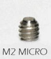 SLOTINGPLUS Stiftschrauben Micro, M2 x 2 mm